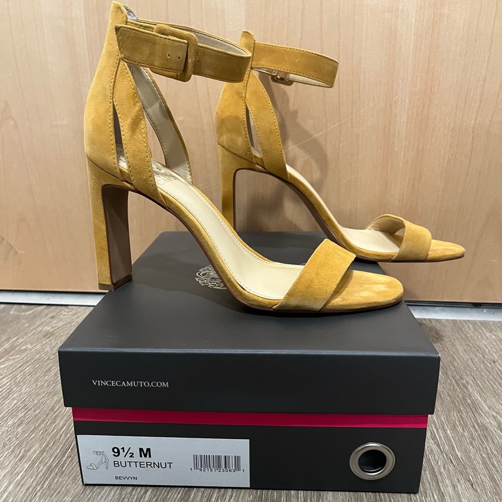 Vince Camuto yellow heels